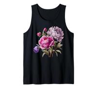 Pivoine Fleurs Aquarelle Lavande Pourpre Pivoine Rose Pivoine Débardeur
