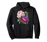Pivoine Fleurs Aquarelle Lavande Pourpre Pivoine Rose Pivoine Sweat à Capuche