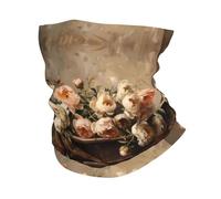 Pivoines Vintage Au Charme Rustique Gaiter 26X30Cm Séchage Rapide Tube Bandeaux Multi-Usage Chapeaux Demi-Visage pour Yoga Ski Adulte