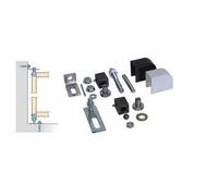Pivot de portail acier seuil à cheviller - Fixation basse 1 trou - Carré 35x35 mm - Kit haut et bas