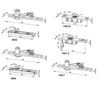 Pivot du haut 7463A partie inférieure - DORMA - 46020048 Noir