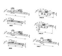 Pivot du haut 7463A partie inférieure - DORMA - 46020048 Noir