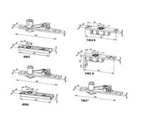 Pivot du haut 7463B partie inférieure - DORMA - 46020049