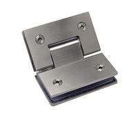 Pivot Hinge Hinge10 pièces 135 degrés 8-12mm charnière de porte en verre salle de bain porte de douche support sans cadre en acier inoxydable charnières de porte murales ensemble de charnières
