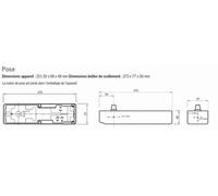Pivot janus+ F3 SEVAX arrêt 90° 120 kg axe carré - 757362