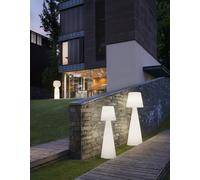 PIVOT - Lampadaire géant Slide Blanc pour l'extérieur avec fixation au sol