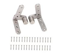 Pivot Pivot Hinges, acier inoxydable lourd, 270 degrés à charnière rotative à droite à droite Charge maximale 130lbs argentés brossées pour armoires Swing Cafe Bistro Portes