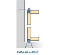 Pivot à sceller pour tube 40 x 40 mm TORBEL - série 440 - PIVOT.440