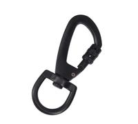 Pivotage Pivotant, Carabiner Noir Portable avec Verrouillage, Clips De Corde, Clips d'escalade en Montagne, De Drapeau, Clichés Oculaires Lourds pour La Marine, Sports,Clip De Laisse De Chien,