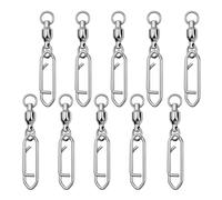 Pivots de pêche,Presse-éboulis de pêche - Connecteur de émerillon de poisson-chat en acier inoxydable 10X - émerillons de pêche en eau salée, équipement final, émerillons à roulement à billes pour eau