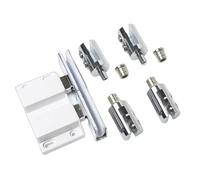 Pivots de porte en verre supérieur et inférieur, double mécanisme oscillant, double porte, pivots supérieurs et inférieurs, charnières simples à installer