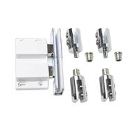 Pivots de porte en verre supérieur et inférieur, double mécanisme pivotant, double porte, pivots supérieurs et inférieurs, charnières simples à installer en verre pour armoires