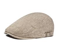 PivotWing Casquette Homme Chapeau Homme Léger Respirant Beret Doux Lin Casquette Beret Réglable Extérieur Casquettes Souples Quotidien Décontracté Kaki One Size