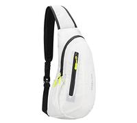 PivotWing Sac De Poitrine Homme Saccoche Femme Bandouliere Sac Bandouillère Sac De Sport Petit Sac À Dos Slim Bag Sports Cyclisme Randonnée Sling Bags For Men Womens Small Backpack, Blanc