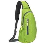 PivotWing Sac De Poitrine Homme Saccoche Femme Bandouliere Sac Bandouillère Sac De Sport Petit Sac À Dos Slim Bag Sports Cyclisme Randonnée Sling Bags For Men Womens Small Backpack Rucksack Vert