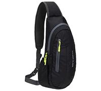 PivotWing Sac De Poitrine Hydrofuge Nylon, Coussin Filet Nid D'Abeille, Sac De Sport Léger Pour Randonnée, Voyage, Vélo et Promenade De Chien