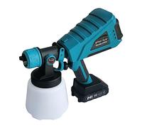 PIWINE Petit pulvérisateur de peinture électrique rechargeable sans fil portable automatique haute pression (bleu, batterie 24 V x 10)