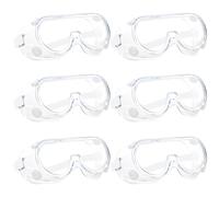 PIWOSGOL 6 Paires Lunettes de Sécurité, Lunette de Protection Travail Anti Buée, Lunettes de Sécurité Transparentes pour Chantiers Chimie Laboratoire Industrie