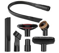 PIWOSGOL 7 Pièces Accessoires pour Aspirateur, Embout Aspirateur Universel avec 58cm Suceur Plat Flexible, Suceur Aspirateur Universel avec Brosse pour Tous Les Aspirateurs avec Raccord de 32 35 mm