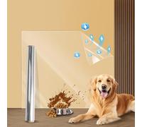 PIWOSGOL Film Statique Transparent, 40X300cm Films de Protection Murale, Protege mur Travail Cuisine, Films Anti Eclaboussure Cuisine, Protection mur Chien, Chats, Chaises