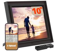 Pix-Star Lux Cadre photo numérique Wi-Fi 26,4 cm - Stockage illimité dans le cloud, partage facile d'applications, plus de 40 000 photos, affichage anti-reflets, détecteur de mouvement, e-mail