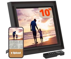 Pix-Star Lux Cadre photo numérique Wi-Fi 26,4 cm - Stockage illimité dans le cloud, partage facile d'applications, plus de 40 000 photos, affichage anti-reflets, détecteur de mouvement, e-mail
