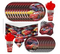 Pixar Cars - décorations d'anniversaire, vaisselle jetable, tasse, assiette, serviette, voitures Mcqueen, fournitures de fête d'anniversaire, ballons, décoration de gâteau 1 nappe