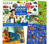 Pixar Crez un livre de scnes pour les enfants Le kit d'activits comprend plus de 1 000 autocollants de Toy Story Monsters Inc. Voitures et p