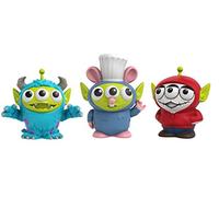 Pixar Disney Pixar Remix, 3 figurines d’Alien déguisé en Sulli, Rémy et Miguel, jouet pour enfant à collectionner, GPD05