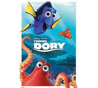 Pixar Dory caractères Maxi Poster, Bois, Multicolore