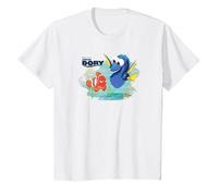 Pixar Finding Dory Nemo and Dory T-Shirt, Enfant, Blanc, 2 ans