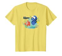Pixar Finding Dory Nemo and Dory T-Shirt, Enfant, Citron, 3 ans