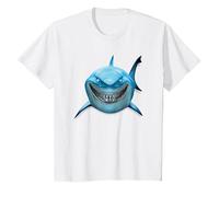 Pixar Finding Nemo Bruce Shark Smile T-Shirt, Enfant, Blanc, 3 ans