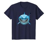 Pixar Finding Nemo Bruce Shark Smile T-Shirt, Enfant, Bleu Marine, 3 ans