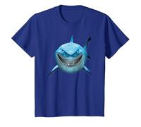 Pixar Finding Nemo Bruce Shark Smile T-Shirt, Enfant, Bleu Royal, 4 ans