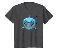 Pixar Finding Nemo Bruce Shark Smile T-Shirt, Enfant, Chiné Foncé, 10 ans