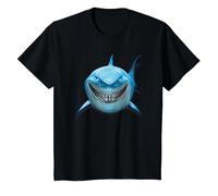 Pixar Finding Nemo Bruce Shark Smile T-Shirt, Enfant, Noir, 6 ans