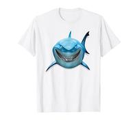 Pixar Finding Nemo Bruce Shark Smile T-Shirt, Homme, Blanc, S