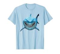 Pixar Finding Nemo Bruce Shark Smile T-Shirt, Homme, Bleu Céleste, M