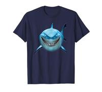Pixar Finding Nemo Bruce Shark Smile T-Shirt, Homme, Bleu Marine, 4XL