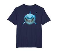 Pixar Finding Nemo Bruce Shark Smile T-Shirt, Homme Grandes tailles, Bleu Marine, 5X Tall