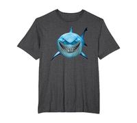Pixar Finding Nemo Bruce Shark Smile T-Shirt, Homme Grandes tailles, Chiné Foncé, 3X Tall