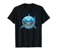 Pixar Finding Nemo Bruce Shark Smile T-Shirt, Homme, Noir, S
