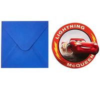 Pixar Lot de 6 cartes d invitation Cars avec enveloppes 5PR89472 Taille Unique Multicolore