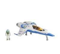 Mattel Jouet Vaisseau spatial Buzz l’Éclair XL-15 Série Hypervitesse 15,2 cm + figurine 3,2 cm