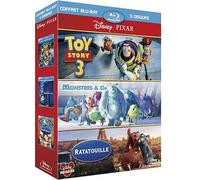 Pixar : Toy Story 3 + Monstres & Cie + Ratatouille - coffret 5 Blu-ray