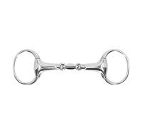 PIXAXOHH Anneau de bâillon pour cheval, morsure de filet en acier inoxydable, embout à maillons ovales amples de 125mm, équipement d'entraînement pour chevaux