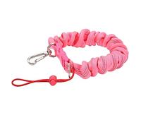 PIXAXOHH Lanière de caméra de plongée lanière enroulée à Ressort en Acier Inoxydable lanière de Bobine de plongée pour la plongée sous-Marine (Rosâtre)