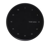 PIXAXOHH Minuteur électronique à indicateur Rotatif et Compte à rebours magnétique pour la Cuisine et l'apprentissage (Noire)