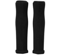 PIXAXOHH Poignées de guidon de vélo ergonomiques, pour VTT, matériau éponge de haute qualité, sans odeur, antimicrobien, conception à double ouverture, toucher doux, forme (Noire)